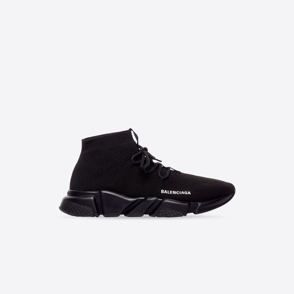 Balanciaga MEN'S SPEED LACE-UP SNEAKER IN BLACK - Picture 1 of 6